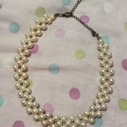Vintage Faux Pearl Choker 