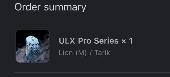 Finalmouse Tarik Ulx Pro Series M Size for Sale in Monterey Park 