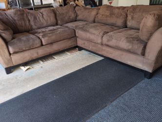 Brown comfy sectional