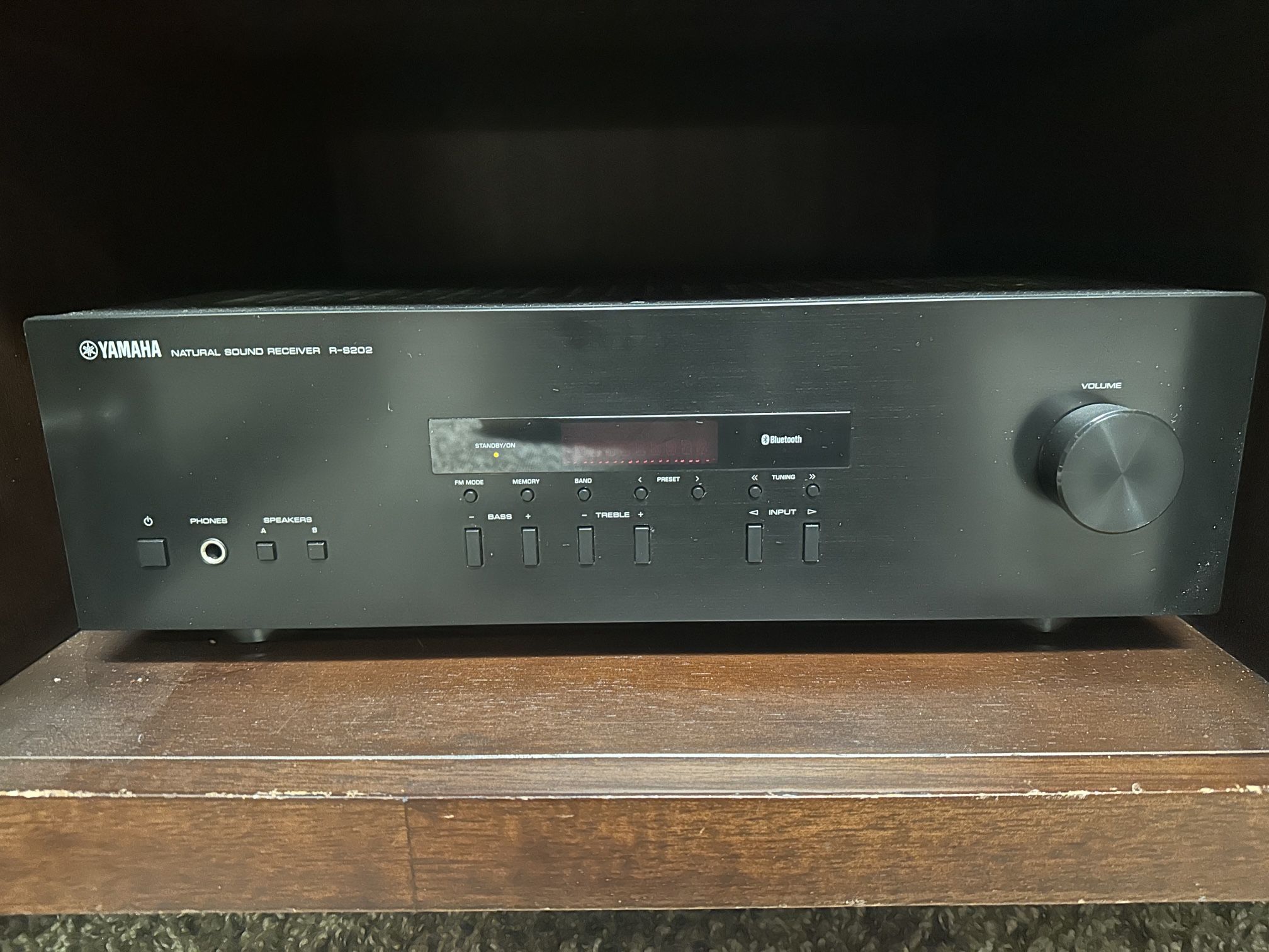 YAMAHA R-S202BL Stereo Receiver (amplifier)