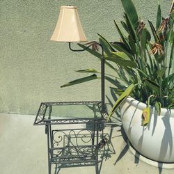 Vintage Table And Lamp 