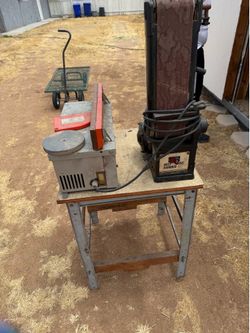 Planer and Sander Combo on table -works