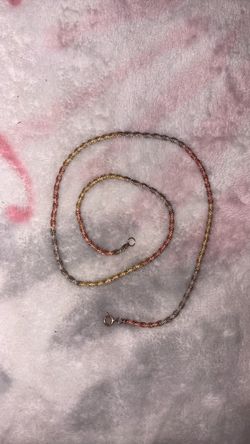 10k tri toned gold twisted rope