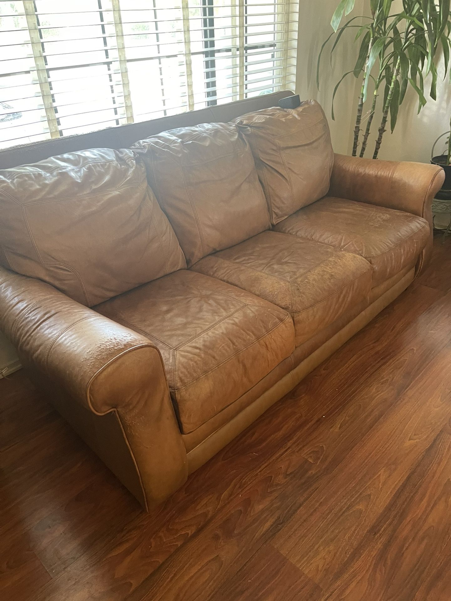 Free Leather Couch And recliner