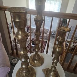 Vintage Tall Candlestick Holders