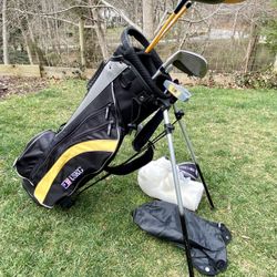 Used Junior Golf Clubs, Bag And Polar Bear Head Cover