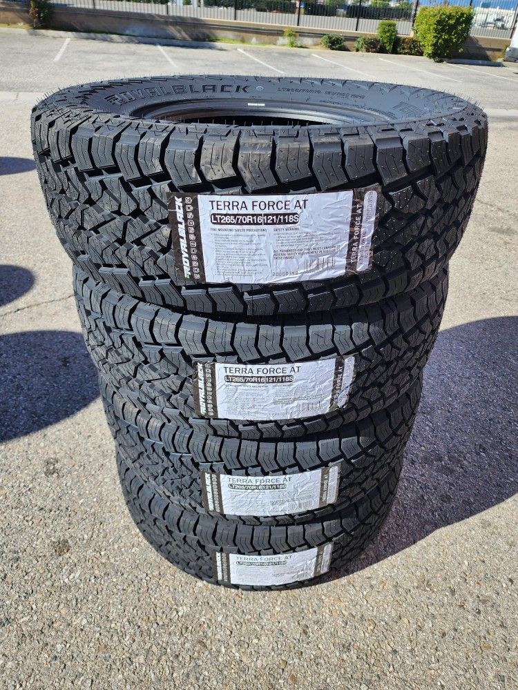 265 70 16 NEW TIRES TACOMA 4RUNNER TUNDRA SEQUOIA FRONTIER XTERRA COLORADO CANYON SILVERADO SIERRA F150