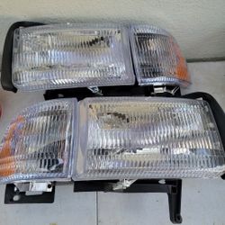 94-01 Ram Headlights Luces Micas Calaveras Faros Faroles 