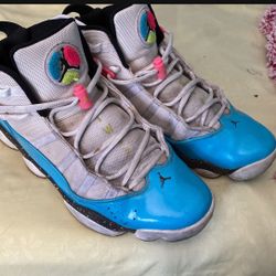 Men's Jordan 6 Rings 'Blue Fury Cyber Pink