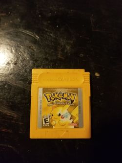 Pokemon yellow for gameboy color
