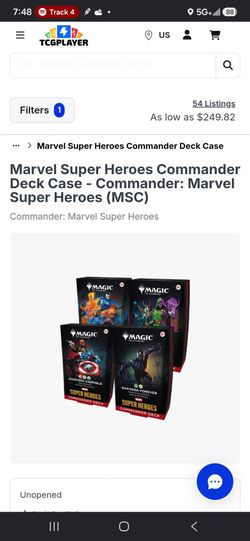 Marvel Superheroes Commander decks