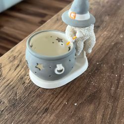 Snow Baby Witch With Cauldron