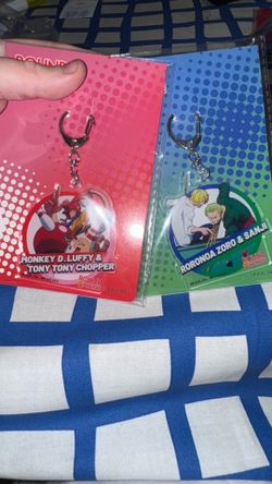 Round 1 one piece luffy zoro keychain