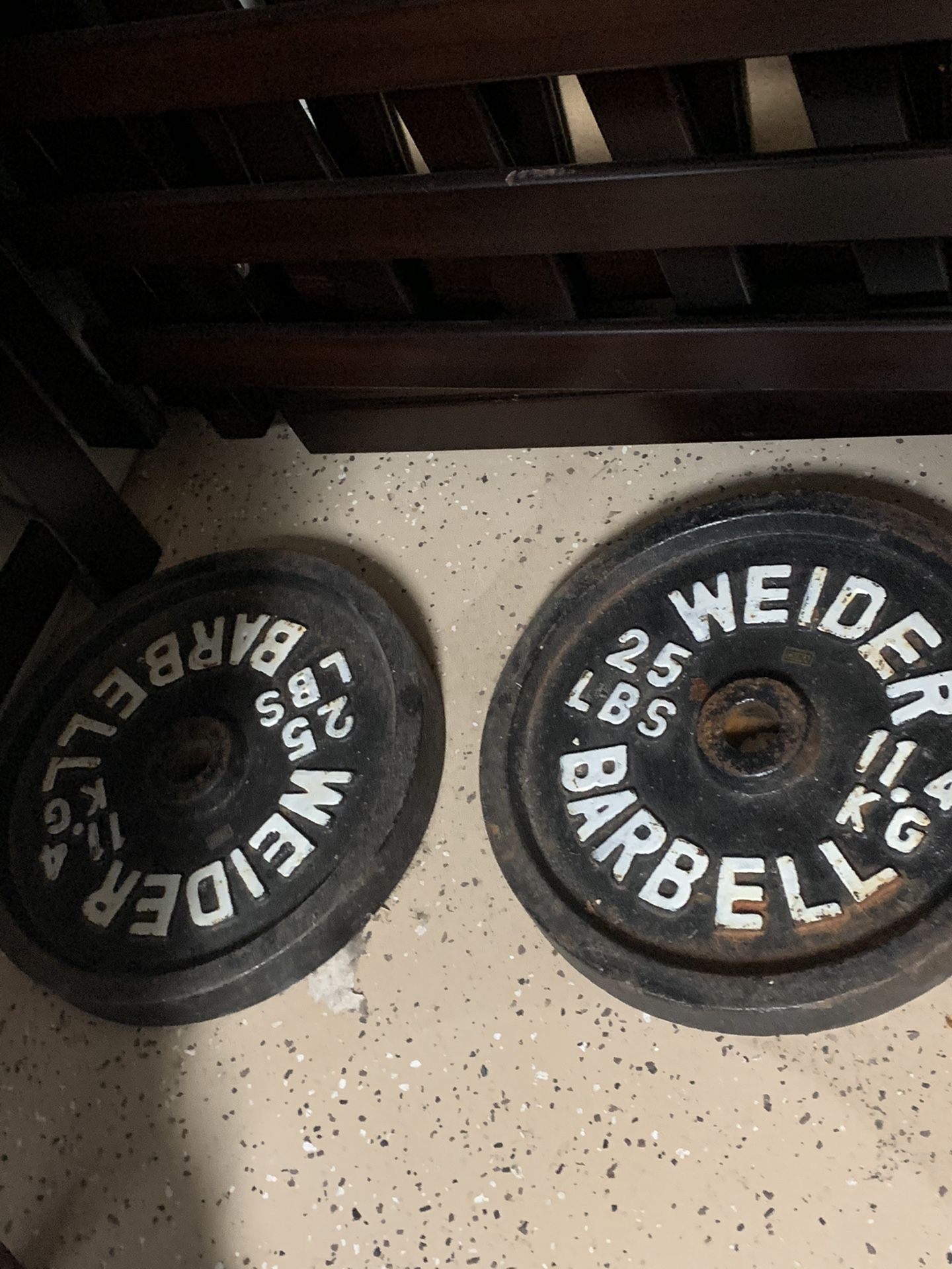Set of 25lb weight plates