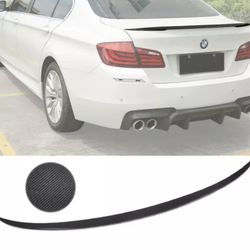 Fits 11-16 BMW 5 Series F10 & M5 HM Style Trunk Spoiler Wing Matte Carbon Fiber