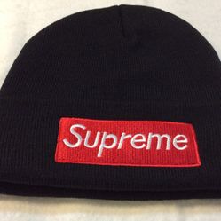 Fashion Knit Beanie Black With Logo