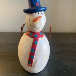 Cute Snowman Christmas Decor 10” tall $8 #christmasdecor