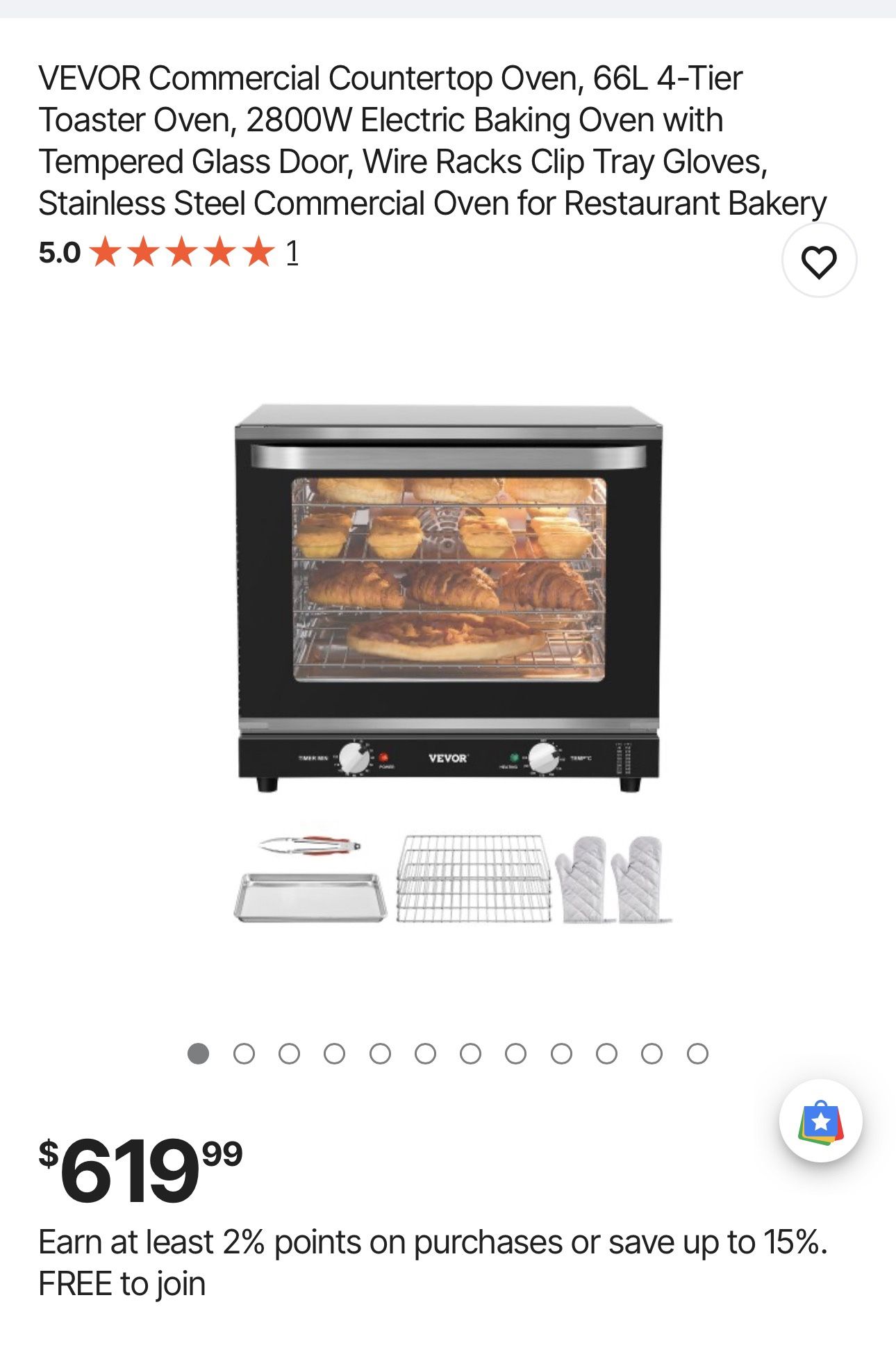 NEW VEVOR 66L Commercial Countertop Toaster Oven!