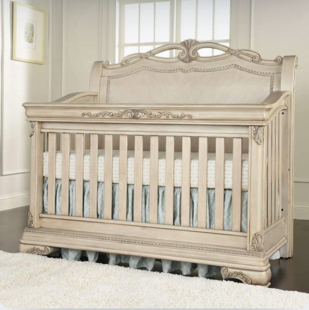 Kingsley Wessex Lifetime Crib + Double Dresser Set (Includes Mattress)