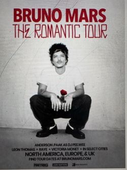 Bruno mars tour ticket