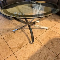 Glass Coffee And End Table