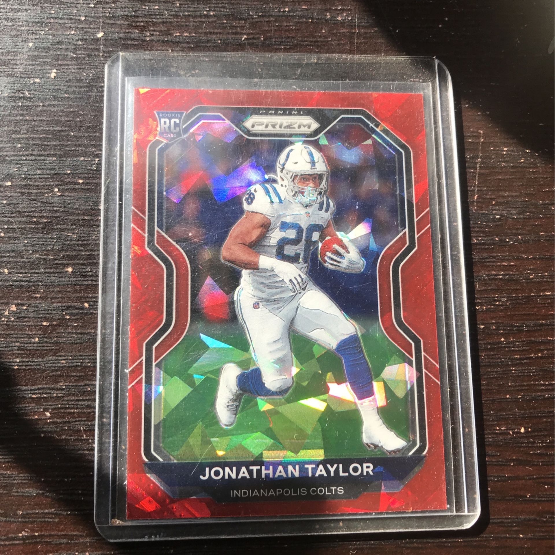 2020 Prizm Jonathan Taylor Red Cracked Ice