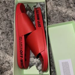 Off White Slides And Belt 