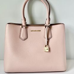 Michael Kors Pink Leather Satchel