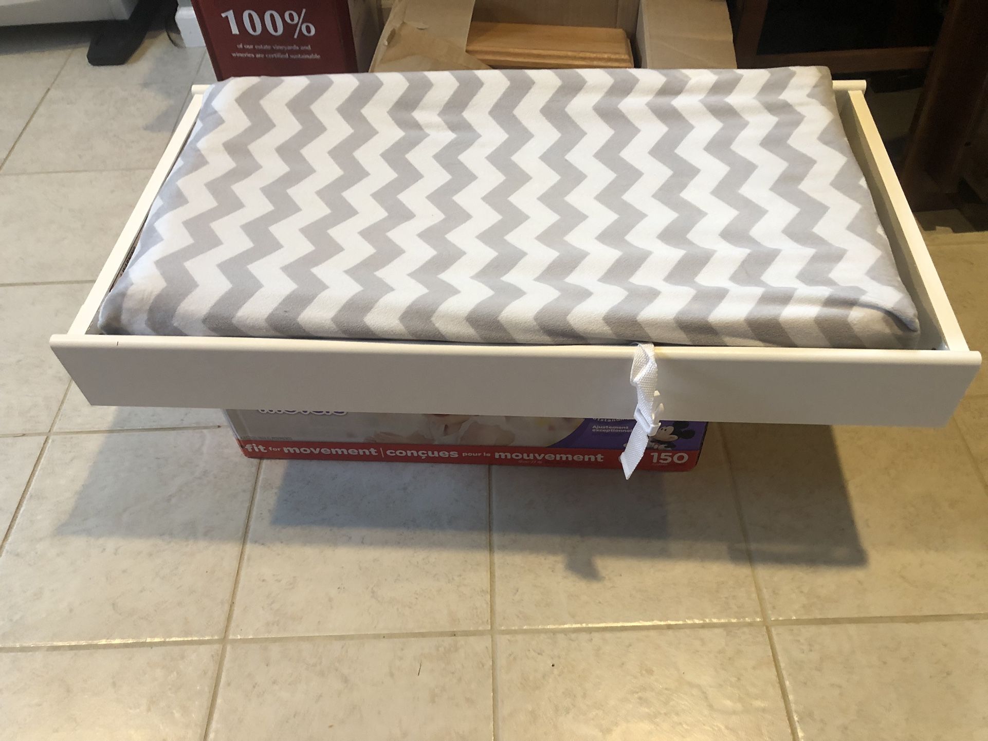 Changing Table Dresser Topper With Pad