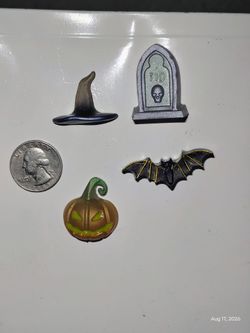 Halloween Resin Flatback magnets Set of 4