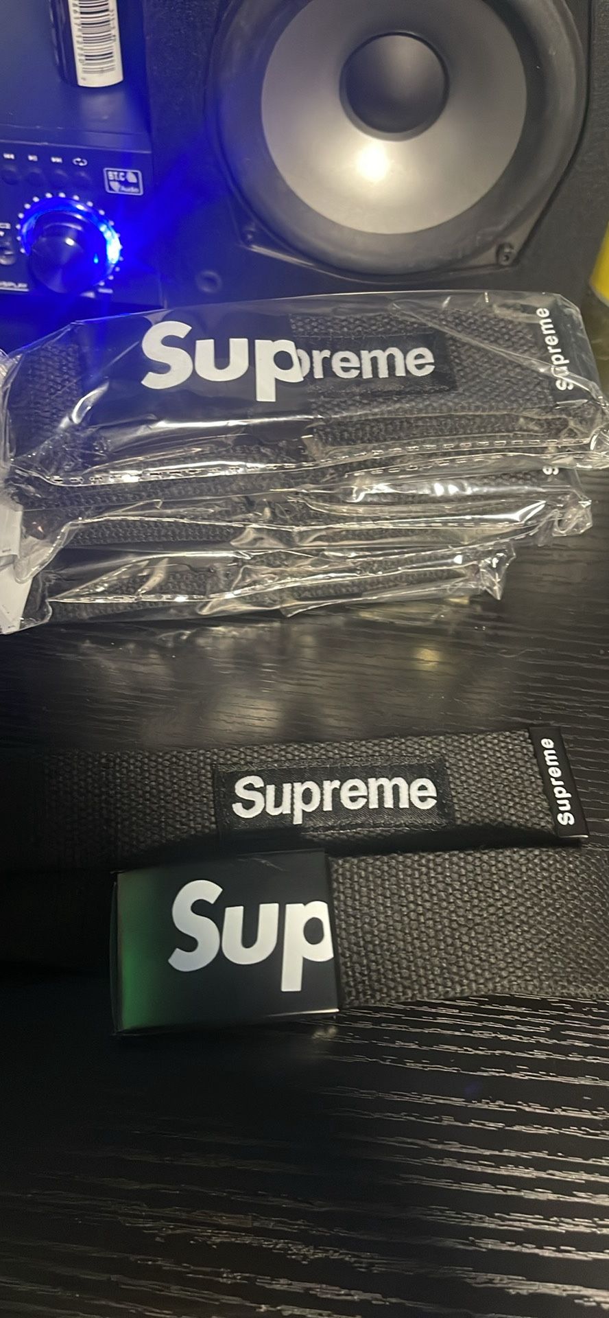 SUPREME Black Men’s Web Belt