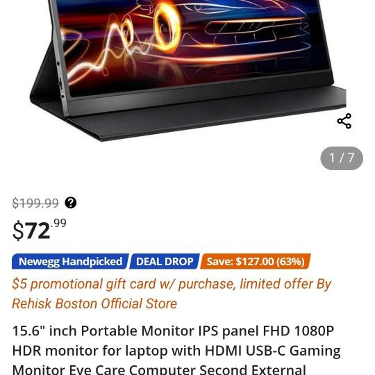 Resik 15.6 Inch Portable Monitor
