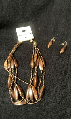 Necklace and earrings