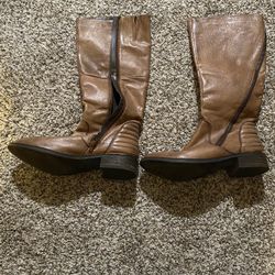 Steve Madden Mid Calf Abby Leather Boots 