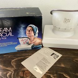 Vtg The Steam Facial by Kaz Deep Cleans Beautifies Your Complexion Tested Works!