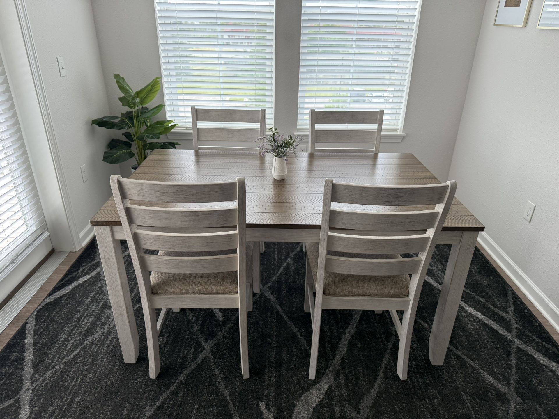 Ashley Dinning Table Set with 4 Chairs 