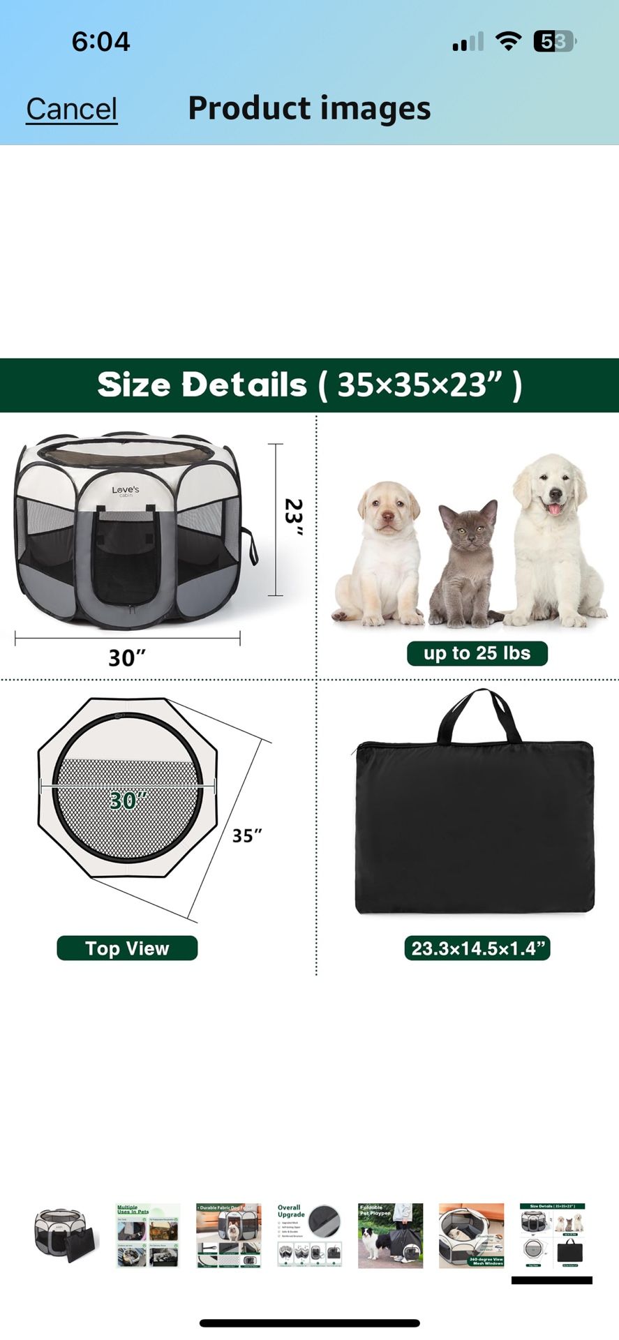 Portable Pet Pen