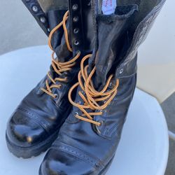 MILITARY LEATHER JUMP BOOTS