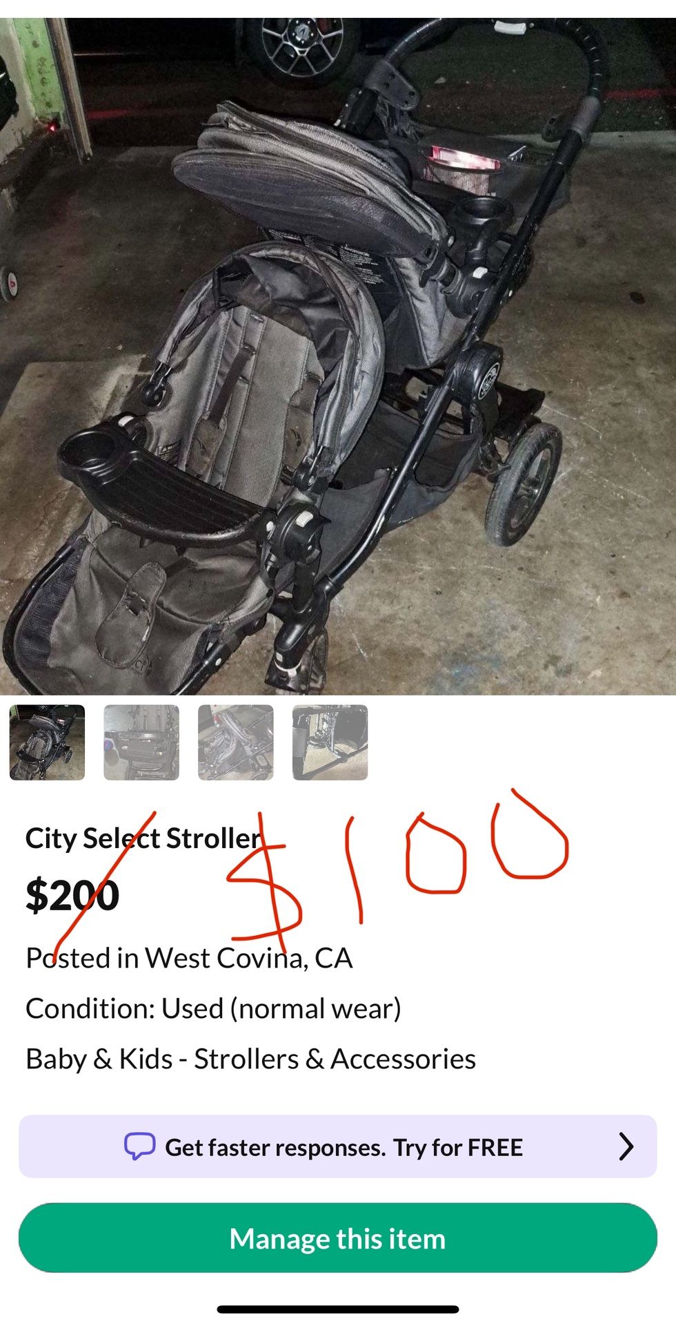 Excellent Value, City Select Stroller