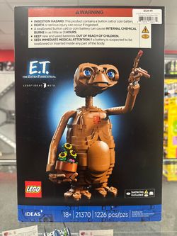 LEGO Ideas 21370-1 E.T. the Extra-Terrestrial New Sealed in Box