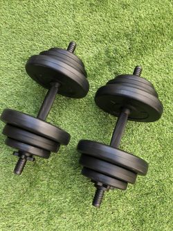 Gym Equipment 40lb Adjustable Dumbbell Set