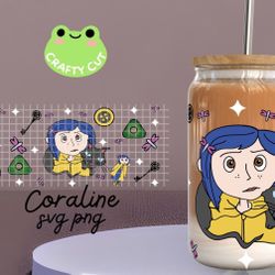 Coraline Frosted Beer Can Glass Cup