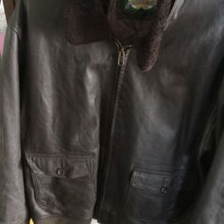 Cabelas Bomber 3 Aviator Leather Jacket Size 3x Tall