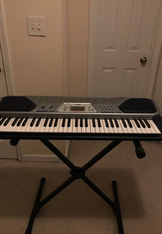 Baglæns Seletøj drivhus 36 Key MIDI Casio CTK-491 Keyboard W/ Keyboard Stand for Sale in  Knightdale, NC - OfferUp