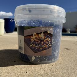 New Sealed Blue Fire Glass 15 lb for Fire Pit Save 40%