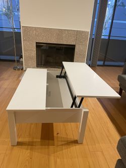 IKEA TRULSTORP White Coffee Table With Storage for Sale in Los