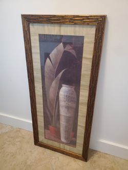 Painting (Print) - Elegant Wood Frame With Glass