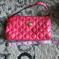 Coach logo wallet clutch wristlet