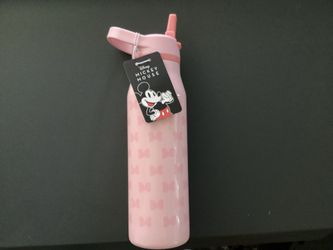 Disney Pink Bow Minnie Water Bottle