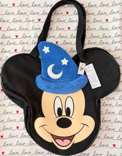 New Sorcerer Mickey Mouse LARGE Big Face Tote Limited Only